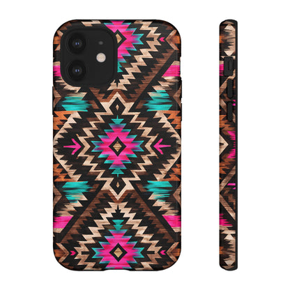Neon Aztec Rug Tough Case