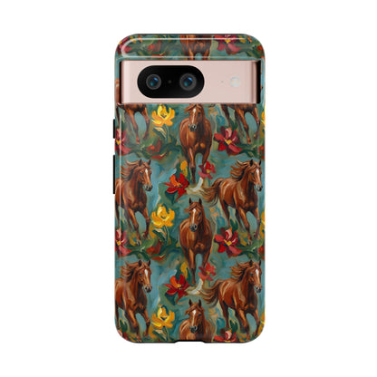 Oil Painted Horses Tough Case
