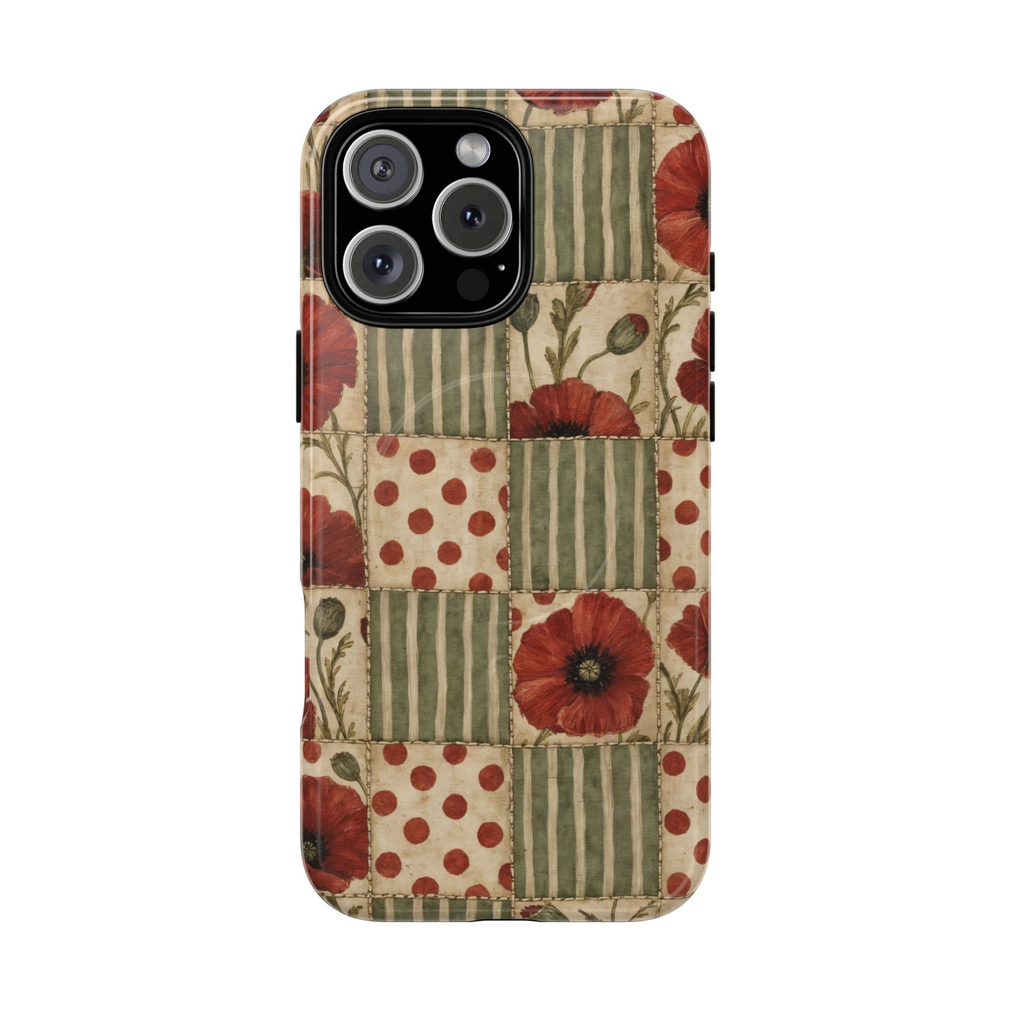 Poppy Patchwork Magnetic Case