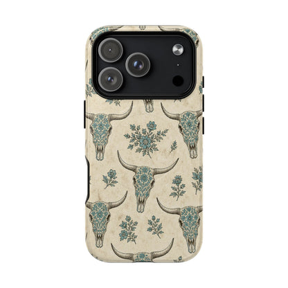 Sacred Bull Skull Magnetic Case