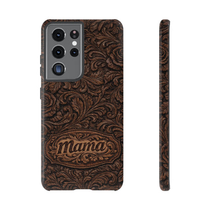 Carved Floral Mama Tough Case