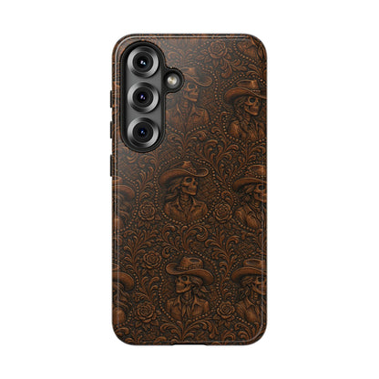 Tooled Skeleton Cowgirl Tough Case