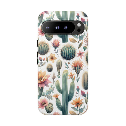 Floral Cactus Tough Phone Case