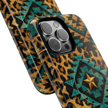 Aztec Leopard Magnetic Case
