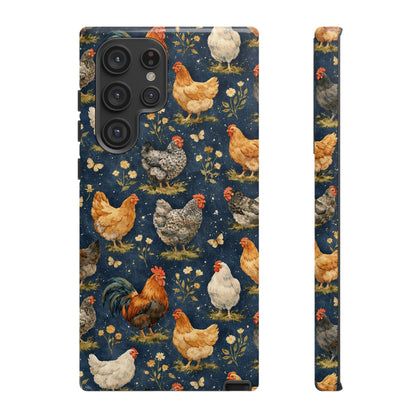 Indigo Chickens Tough Case