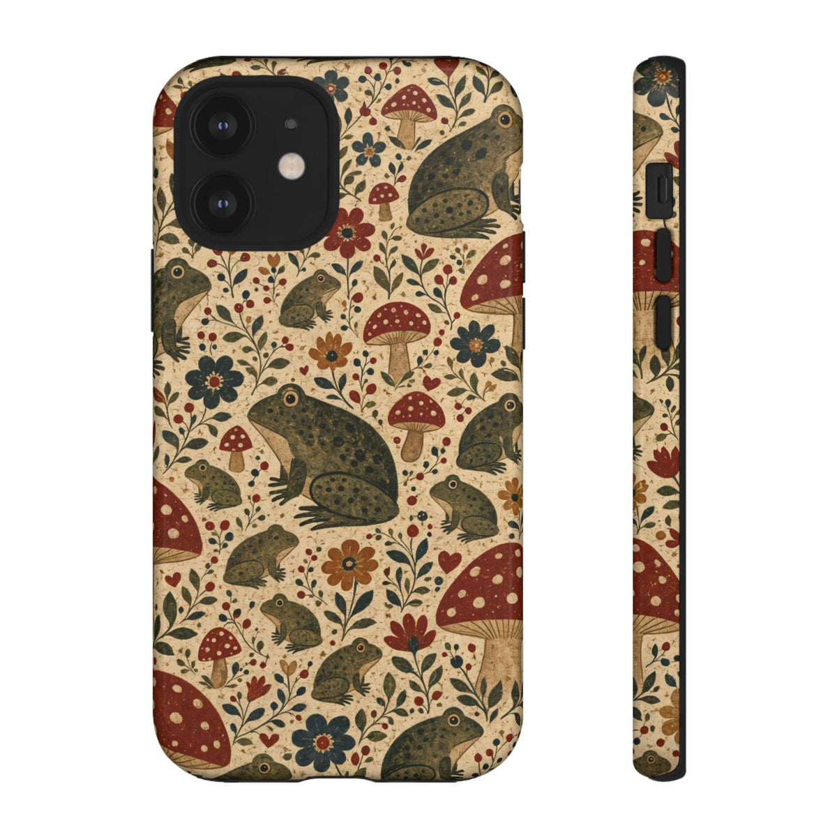 Folk Frog Toadstool Tough Case