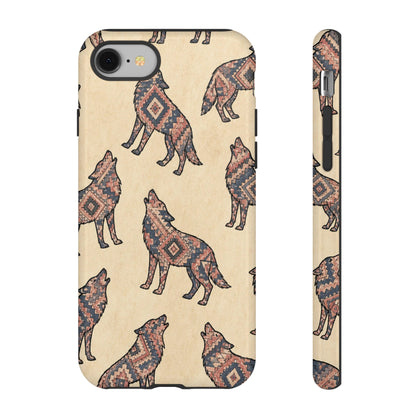 Rose Aztec Wolf Tough Case