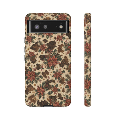 Cowhide Poinsettia Tough Case