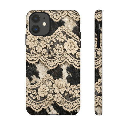 Cowhide Lace Tough Case