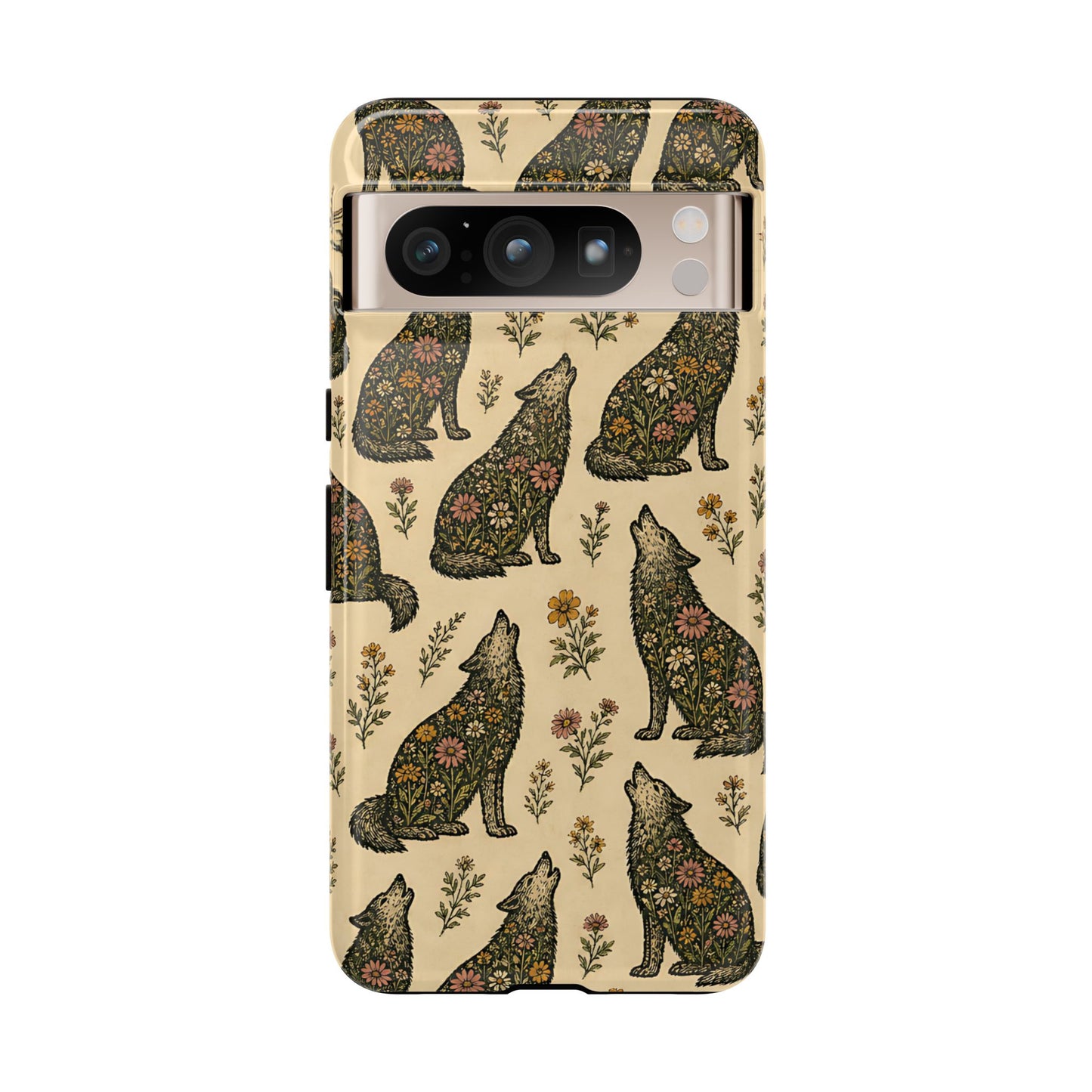 Floral Wolves Tough Case