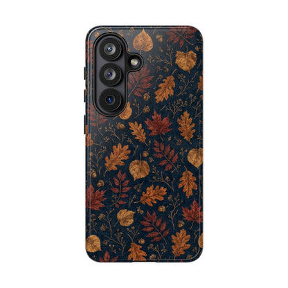 Navy Oak Leaf Tough Case