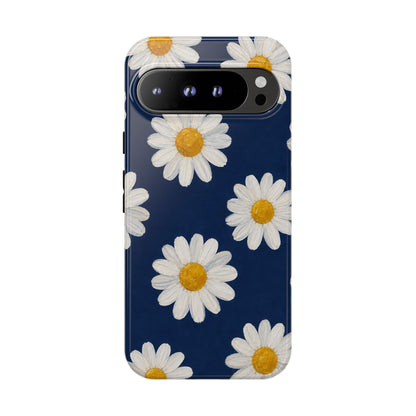 Navy Daisy Tough Case