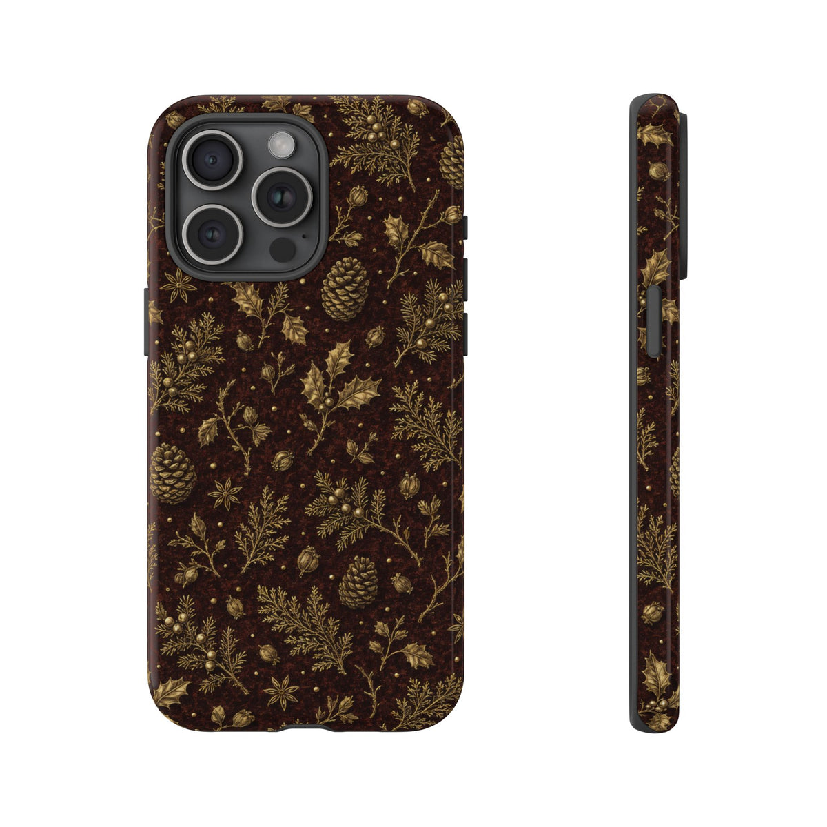 Brass Winter Botanicals Tough Case