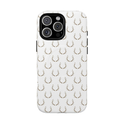 White Antlers Magnetic Case