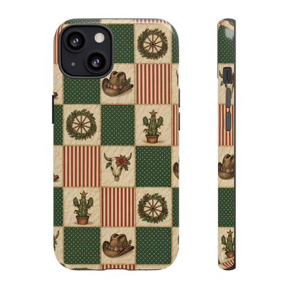 Western Christmas Sampler Tough Case