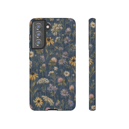 Denim Florals Tough Case