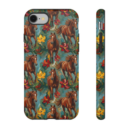 Oil Painted Horses Tough Case