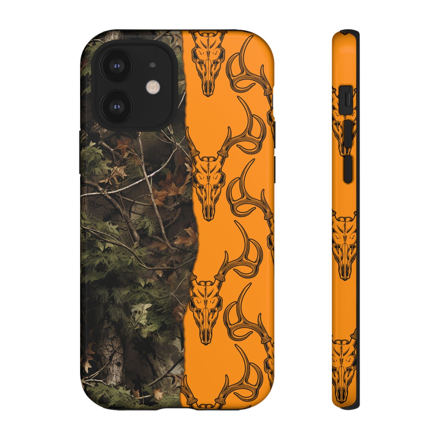 Camo Deer Skulls Orange Tough Case