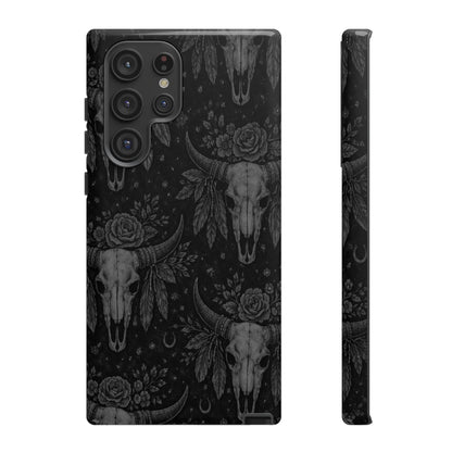 Western Noir Bull Skulls Tough Case