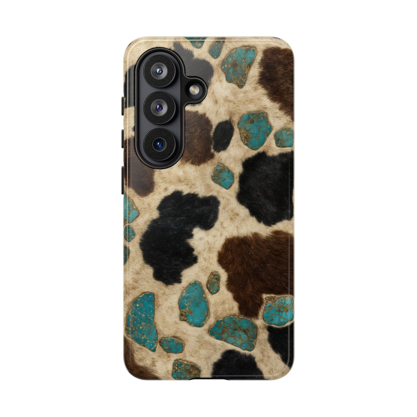 Turquoise Cowhide Tough Case