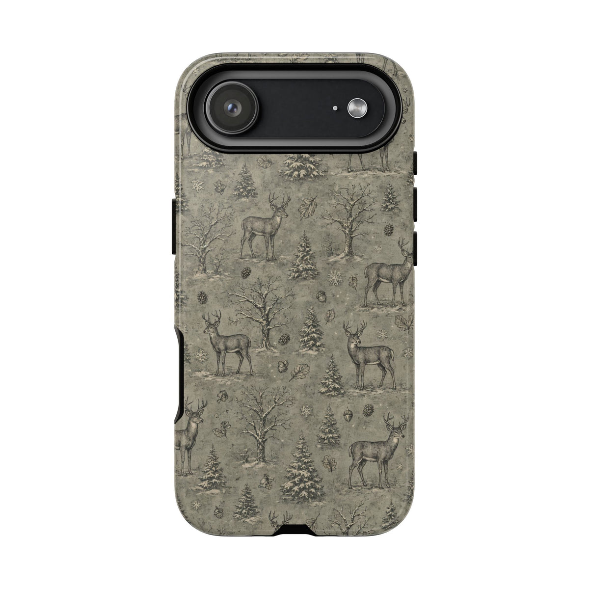 Etched Winter Buck Tough Case