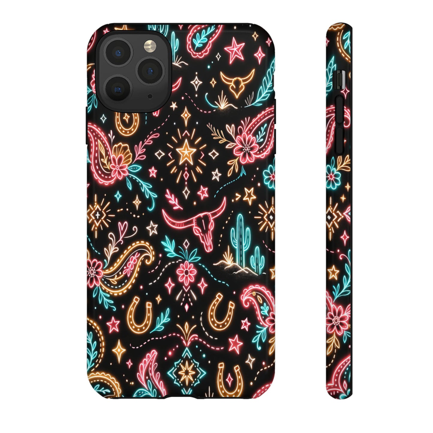 Neon Cowgirl Tough Phone Case