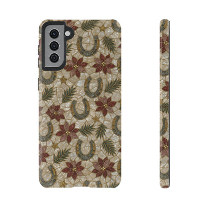 Pearl Horseshoe Poinsettia Tough Case