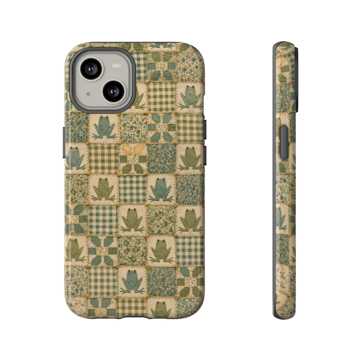 Frog Quilt Tough Case
