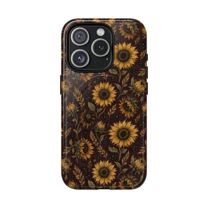 Burgundy Sunflowers Magnetic Case