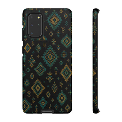 Turquoise Gold Aztec Tough Case