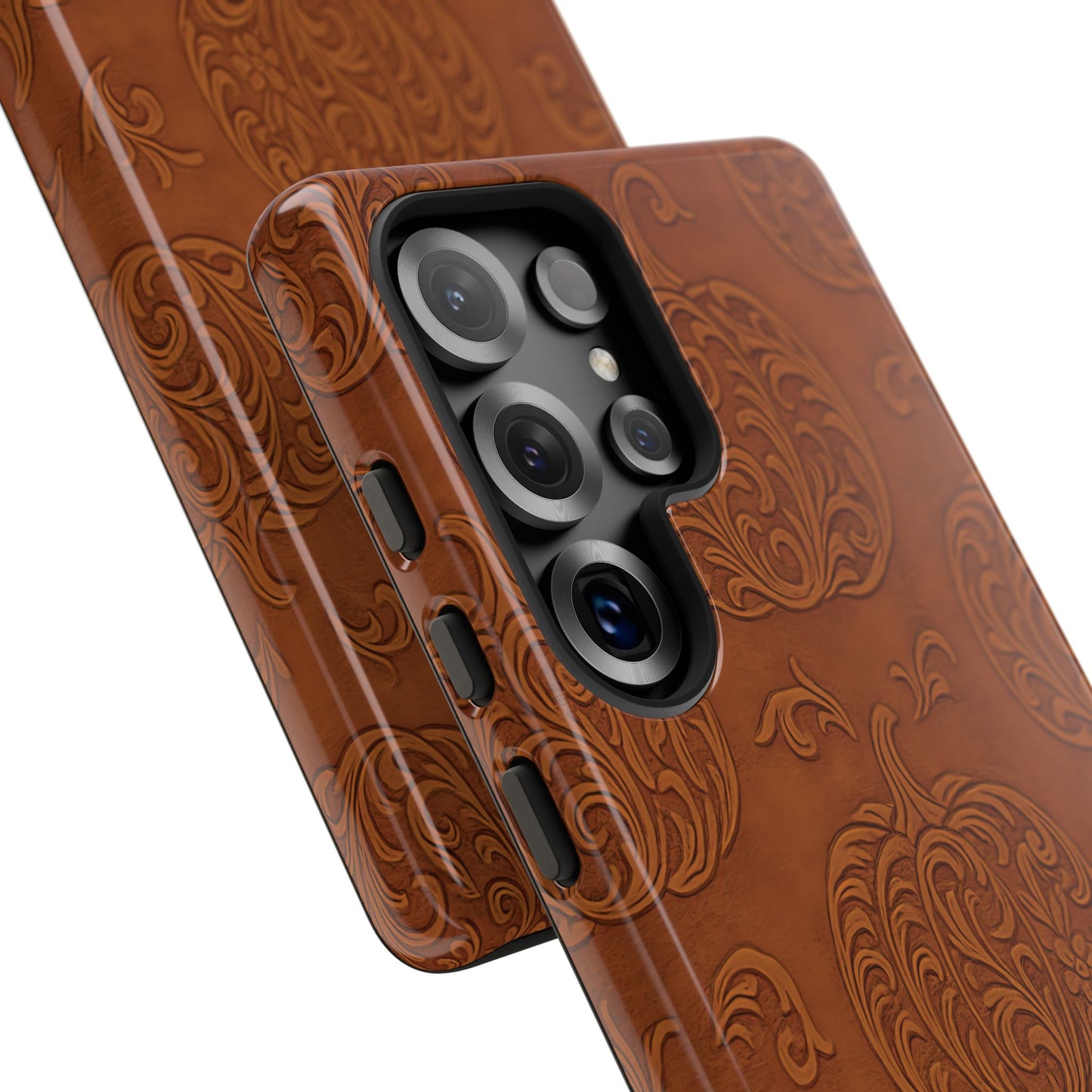 Embossed Pumpkins Tough Phone Case