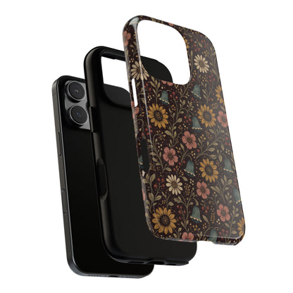 Plum Folk Floral Tough Case