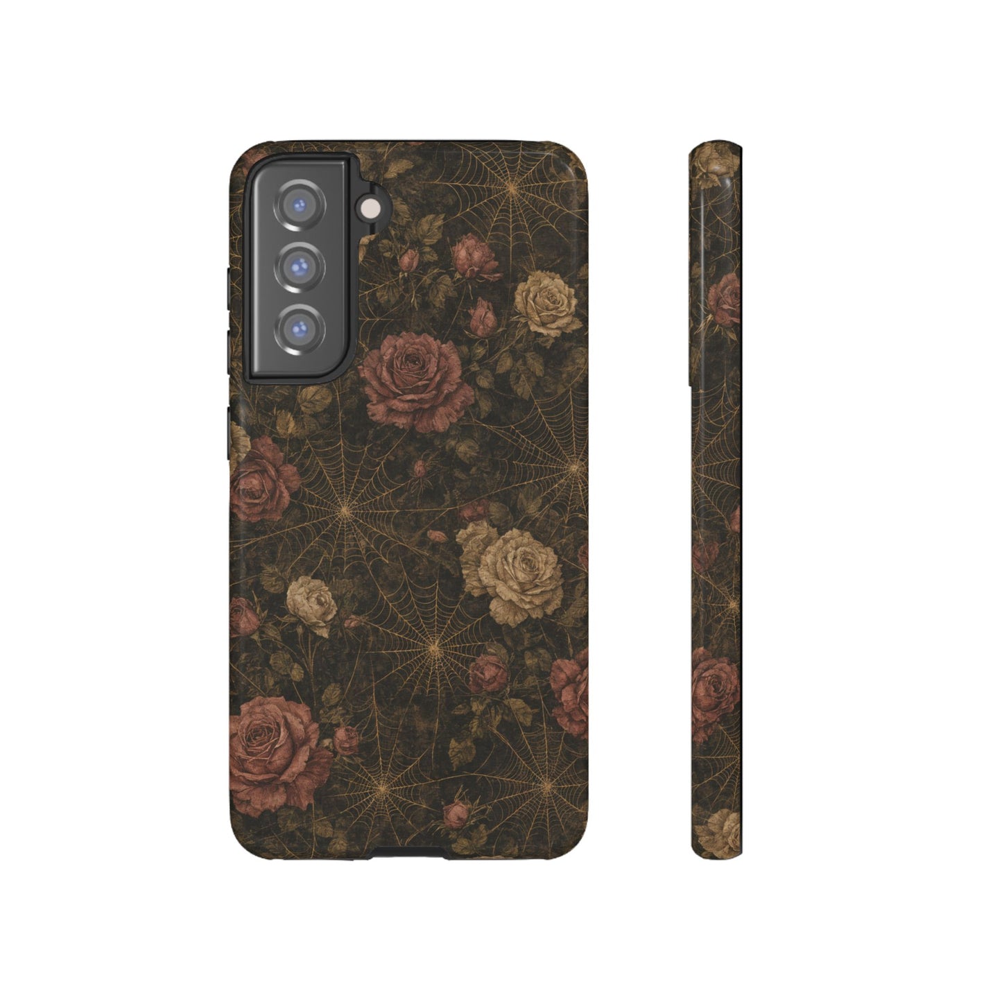 Spiderweb Rose Tough Case