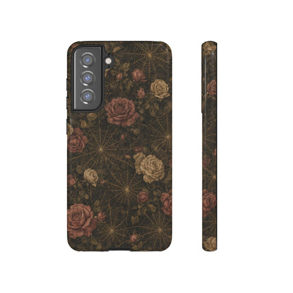 Spiderweb Rose Tough Case