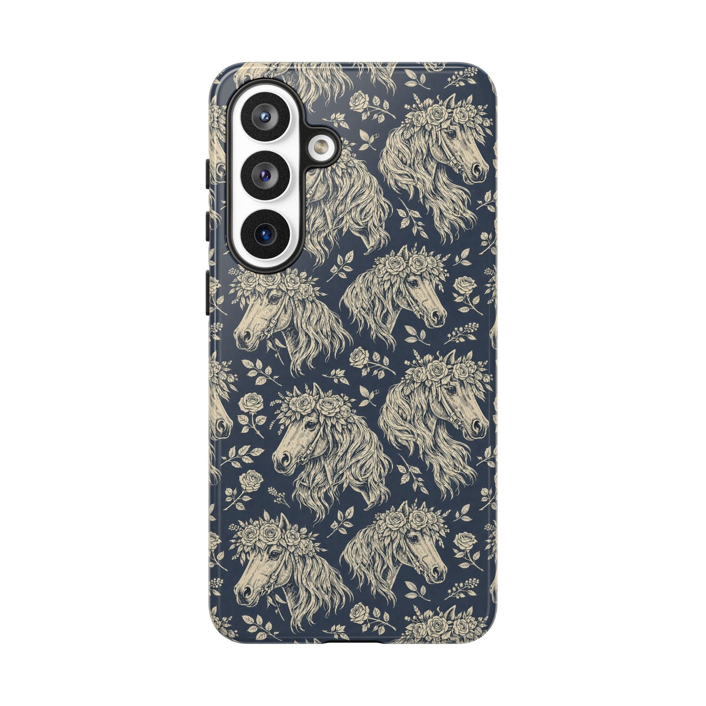 Floral Horses Tough Case