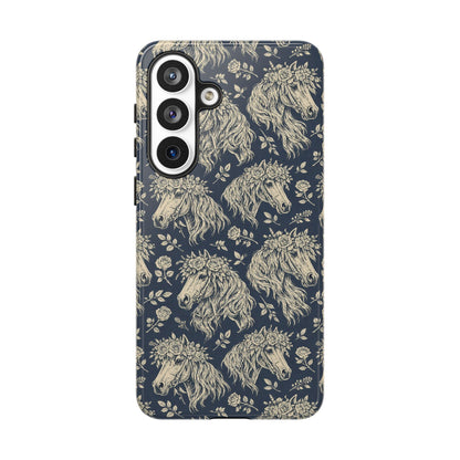 Floral Horses Tough Case