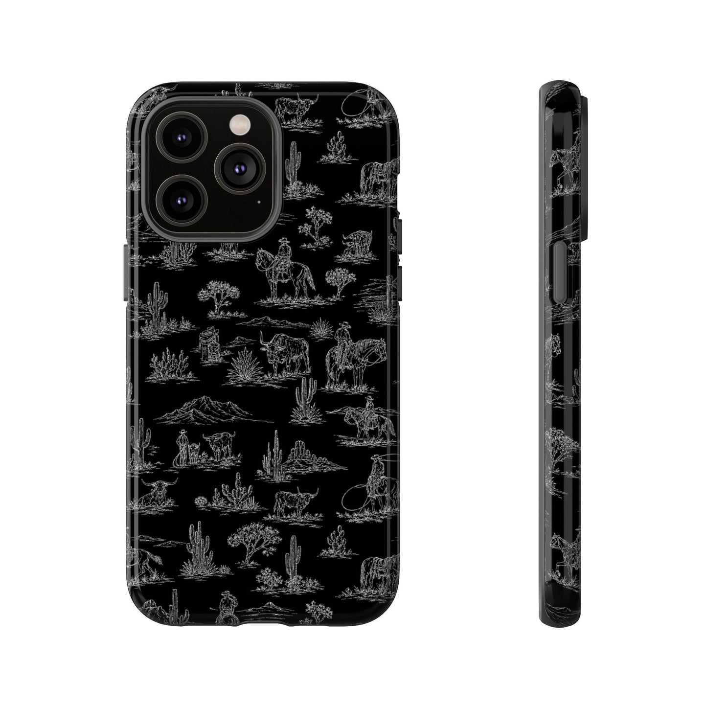 Midnight Toile Tough Case