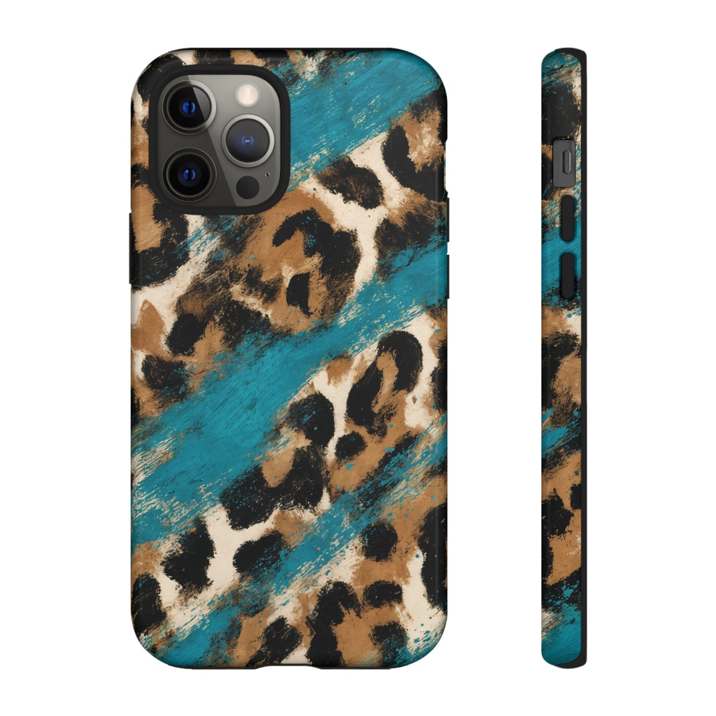 Turquoise Leopard Tough Case