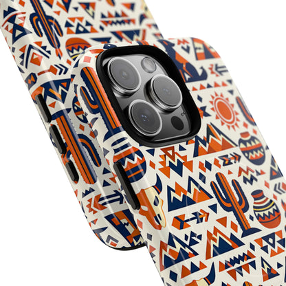 Southwest Tribal Orange Magnetic Case