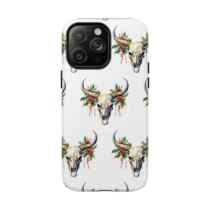 Christmas Bull Skull Magnetic Case