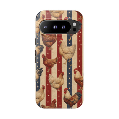 Chickens and Stripes Tough Case