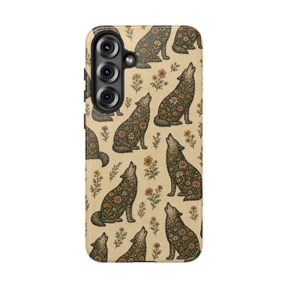 Floral Wolf Tough Case