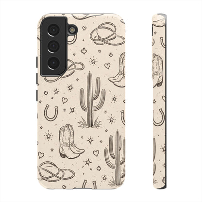 Cowgirl Doodles Tough Case