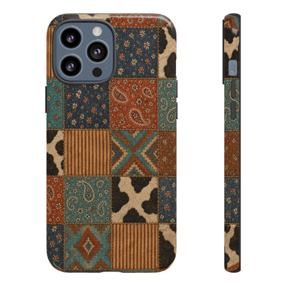 Turquoise Patchwork Tough Case
