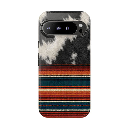 Cowhide + Serape Stripe Tough Case