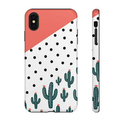 Polka Dot Cactus Tough Case