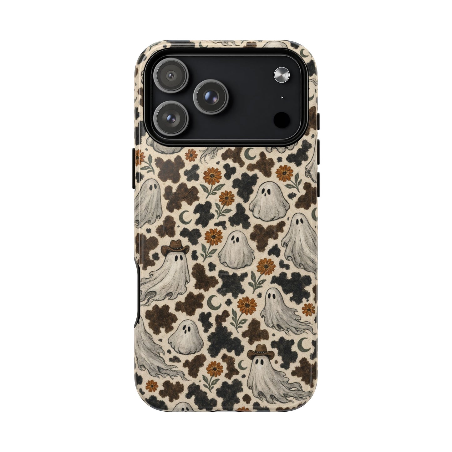 Ghostly Cowhide Magnetic Case