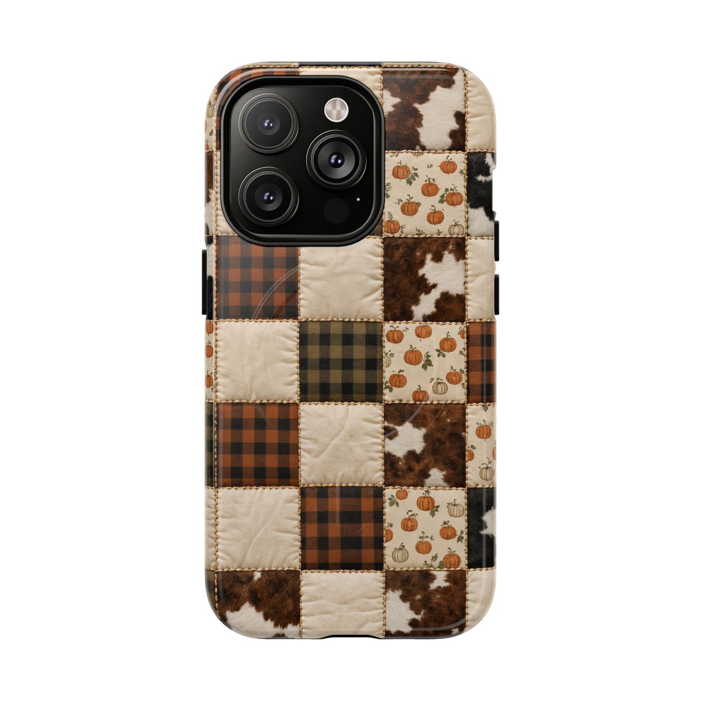 Cowhide Pumpkin Magnetic Case