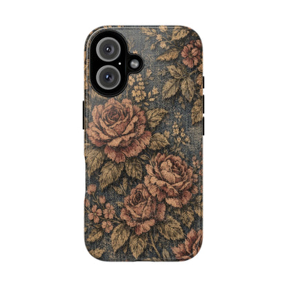 Denim Blooms Tough Case