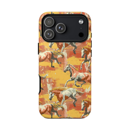Pink Lemonade Horses Tough Phone Case